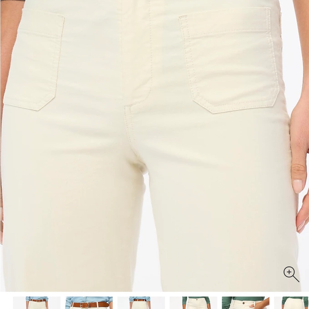Jcrew Lizzie high-rise patch-pocket wide-leg pant TALL - Picture 3 of 5